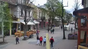 Krupówki - Camera on the promenade in Zakopane
