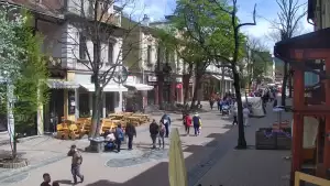 Krupówki - Camera on the promenade in Zakopane