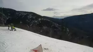 Mosorny Groń - widok z kamery na stok