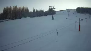 Widok na stok narciarski Złoty Groń.