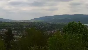 Widok z Kamery na panoramę Żywca i okolic.