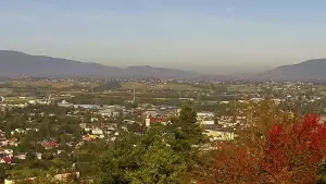 Widok z Kamery na panoramę Żywca i okolic.