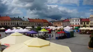Widok z kamery na Rynek z Żywca - Nowość