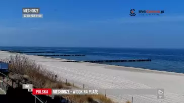 Widoki z kamer na 50 najpiękniejszych plaż w Polsce.