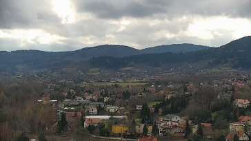 Widok na centrum miasta Andrychowa