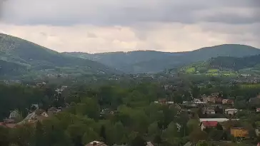Widok na centrum miasta Andrychowa