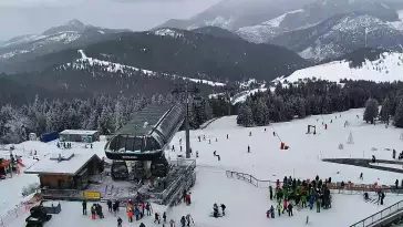 Obraz na żywo z górnej stacji ośrodka narciarskiego Bachledka Ski&Fun.