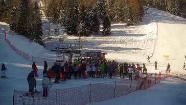 Widok na trasy narciarskie na Słowacji. Online prosto z ośrodka Bachledka - Jezersko
