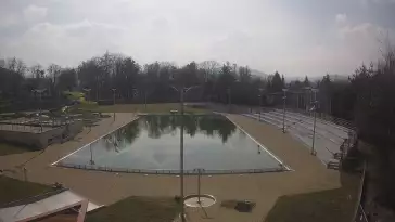 Obraz na pływalnie otwartą w Andrychowie obok Wadowic