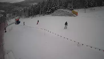 Widok z kamer na trasy narciarskie Beskid Sport Arena w Szczyrku