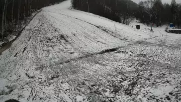 Biała Góra stok w Justynówce widok z kamery na orczyk NOWOŚĆ