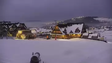 Widok z Kamery na stok KANIÓWKA w Białce Tatrzańskiej