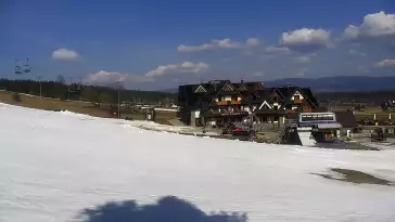 Widok z Kamery na stok KANIÓWKA w Białce Tatrzańskiej