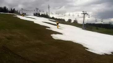 Widok z Kamery na stok KANIÓWKA w Białce Tatrzańskiej