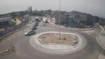 Widok z Kamery na rondo na żywo Hałcnów