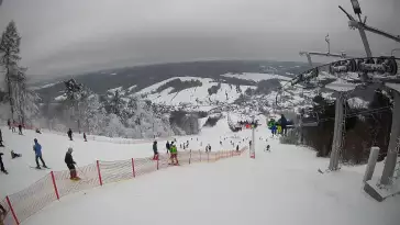 Bieszczad.ski - widok z górnej stacji NOWOŚĆ