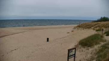 Widok z Kamery na plażę w Bobolinie