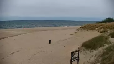 Widok z Kamery na plażę w Bobolinie