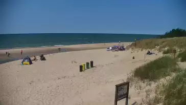 Widok z Kamery na plażę w Bobolinie