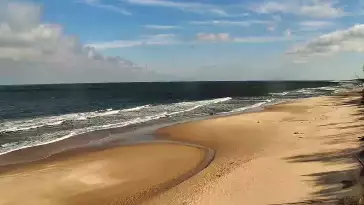 Widok na plażę w Chłapowie