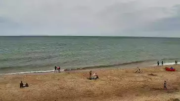 Widok na plażę w Chłapowie