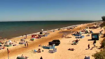 Widok na plażę w Chłapowie