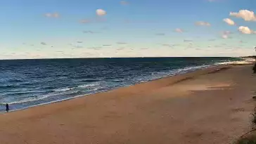 Widok na plażę w Chłapowie