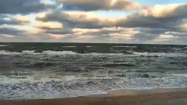 Widok na plażę w Chłapowie