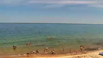 Widok na plażę w Chłapowie