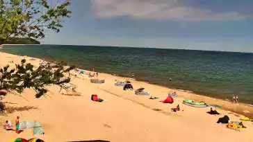 Widok na plażę w Chłapowie