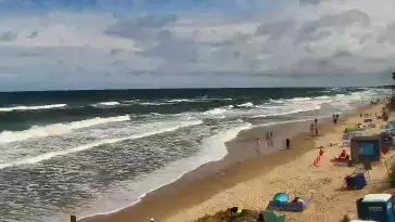 Widok na plażę w Chłapowie