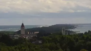 Obraz na morze z Chłapowa, kamera na żywo.