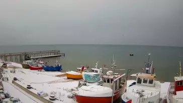 Zdjęcie z kamery na Kutry Rybackie w Chłopach nieopodal Sarbinowa.