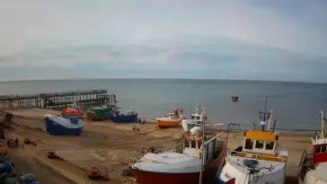 Zdjęcie z kamery na Kutry Rybackie w Chłopach nieopodal Sarbinowa.