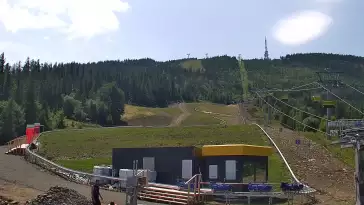 Widok na trasy Szczyrk - Jaworzyna w Centralnym Ośrodku Sportów