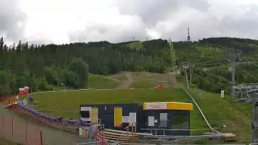 Widok na trasy Szczyrk - Jaworzyna w Centralnym Ośrodku Sportów