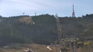 Widok na trasy Szczyrk - Jaworzyna w Centralnym Ośrodku Sportów