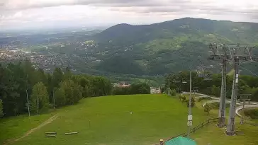 Widok z Kamery na stację narciarską CZANTORIA
