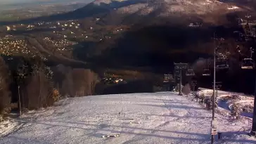 Ustroń - widok na stok Czantoria