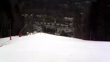 Ustroń - widok na stok Czantoria