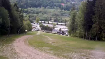 Ustroń - widok na stok Czantoria