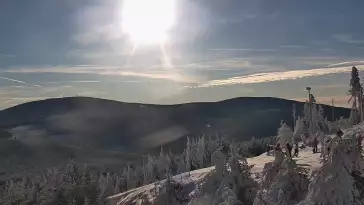 Czarna Góra - kamera luxtorpeda widok z górnej stacji