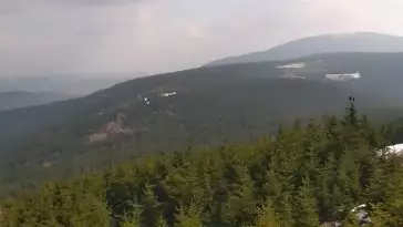 Czarna Góra - kamera luxtorpeda widok z górnej stacji