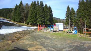 Widok na dolny odcinek trasy w Czarnej Górze
