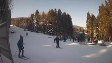 Widok na dolny odcinek trasy w Czarnej Górze