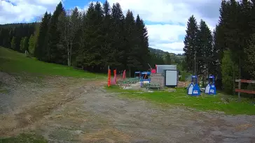 Widok na dolny odcinek trasy w Czarnej Górze