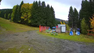 Widok na dolny odcinek trasy w Czarnej Górze