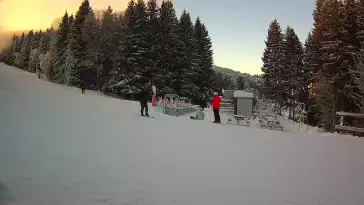 Widok na dolny odcinek trasy w Czarnej Górze