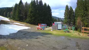 Widok na dolny odcinek trasy w Czarnej Górze