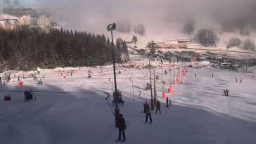 Nartostrada w Czarnej Górze Resort w Sudetach - widok na żywo